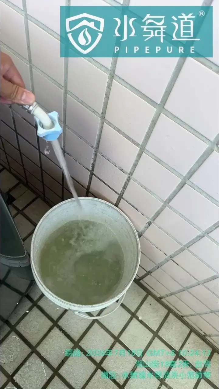 脈衝清洗從不同末端排出管內累積物